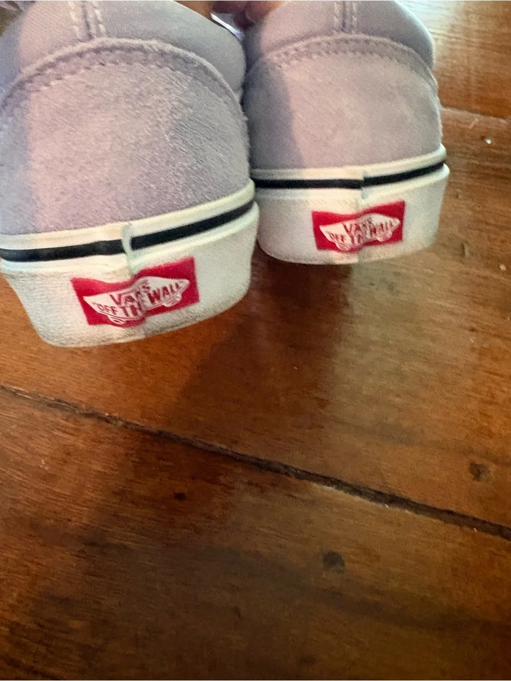 Vans Lavender and White Old Skool Sneakers